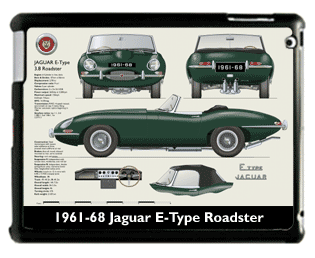 Jaguar E-Type Roadster S1 1961-68 Large Table Cover